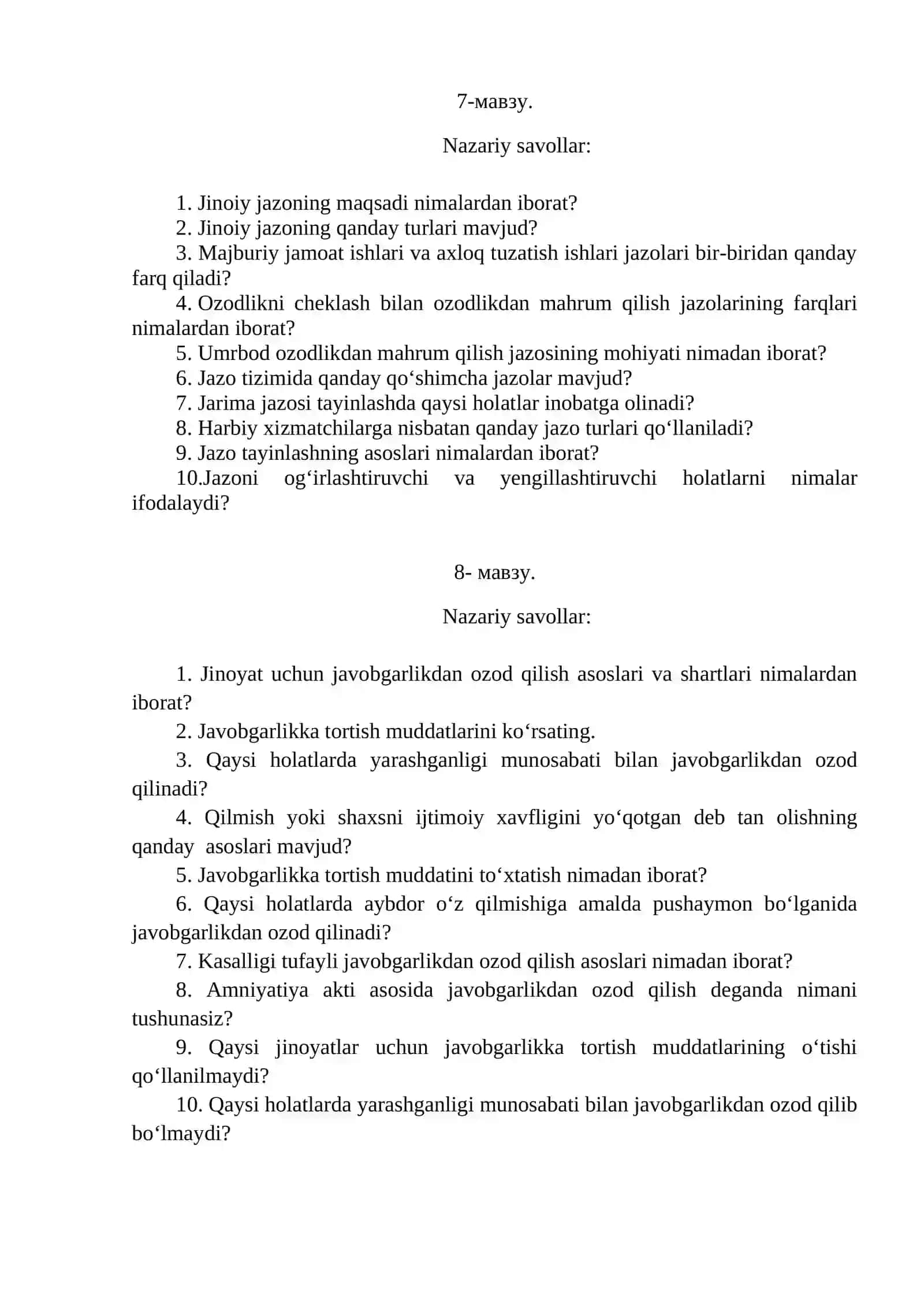 Jinoyat huquqi tushunchasi 4