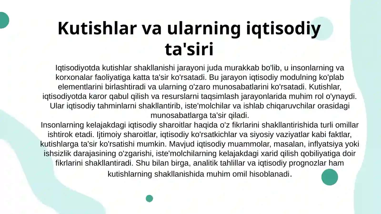 DINAMIK MAKROIQTISODIYOTA KUTUSHLAR SHAKILLANISHI MEXANIZMLARI 4
