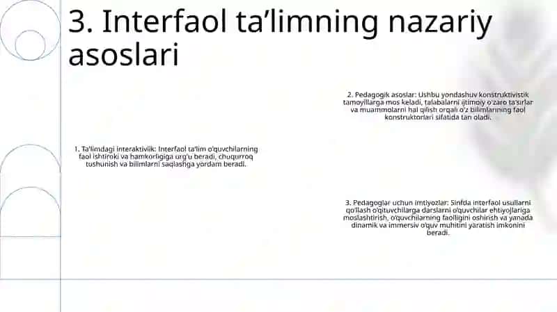 Pedagogika Kollejida Maktabgacha Pedagogika Fanini OʻQitishda Interfaol Metodlardan Foydalanish 4