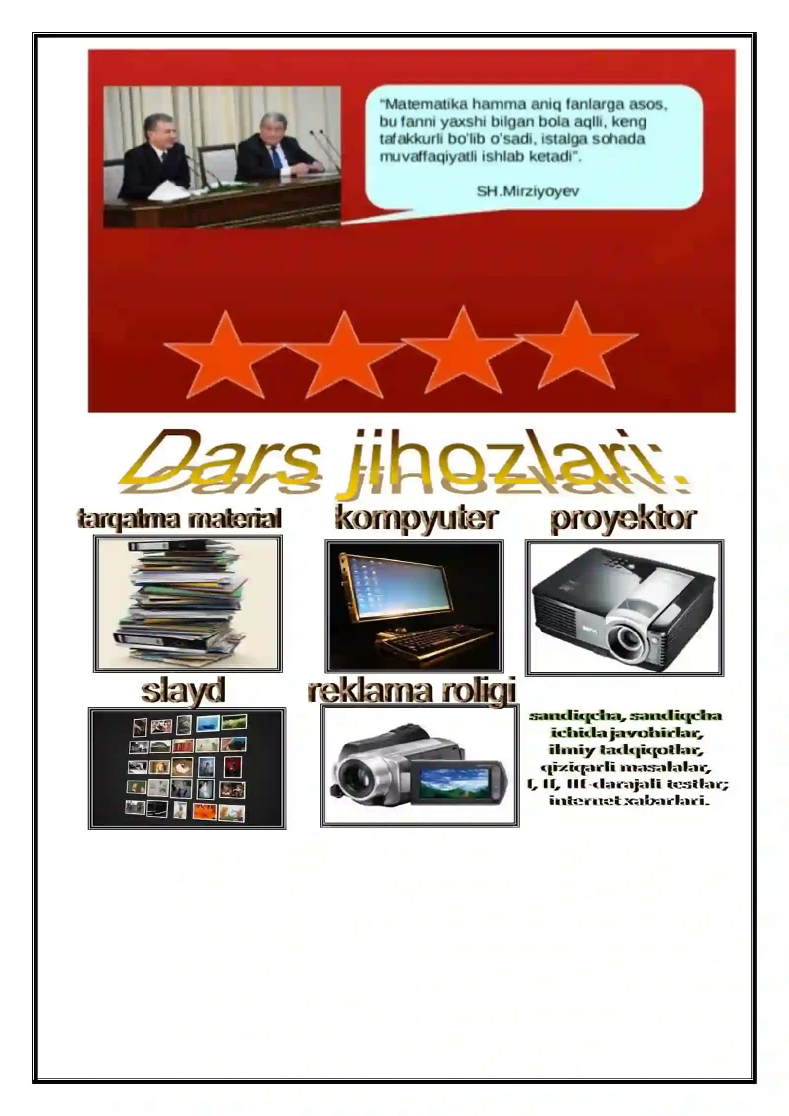 11-sinf Algebra fanidan Kombinatorika masalalari mavzusida dars ishlanma 4