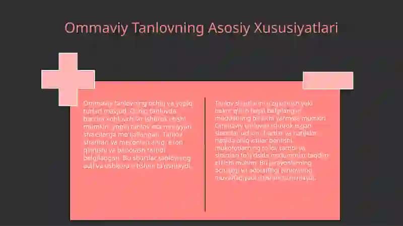 Ommaviy tanlov 4