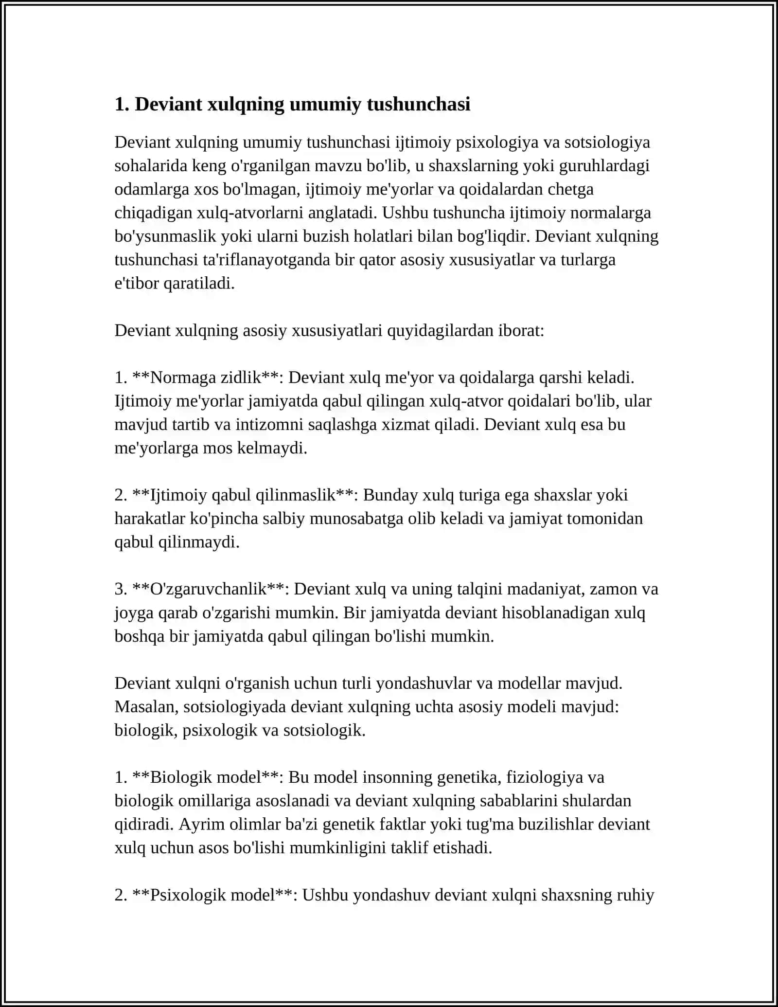 BOLALARDA DEVIANT XULQNING NAMOYON BOʻLISH SHAKLLARI 4