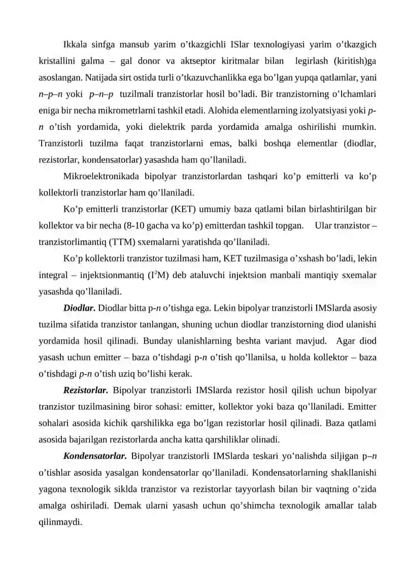 Integral mikrosxema (IMS) topologiyasini loyihalash 4