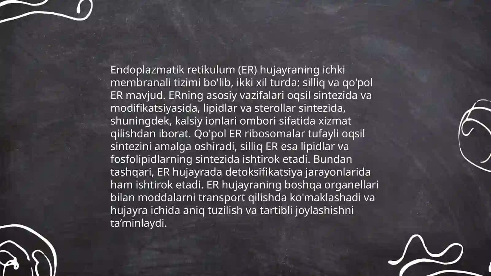 Endoplazmatik retikulumning (EPR).Ribasoma.Golji apparati va lizosomalar 4
