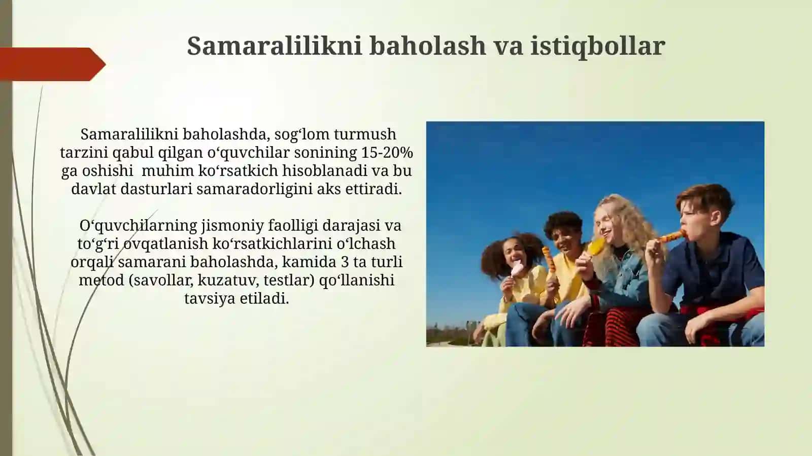 Sogʻlom turmush tarzini shakllantirishga qaratilgan ta’lim dasturlari 4