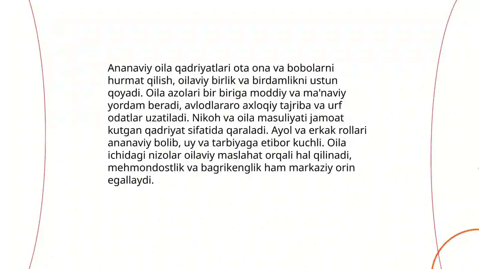 O’zbek xalqining milliy o’ziga xosligi va axloqiy meyorlari 4