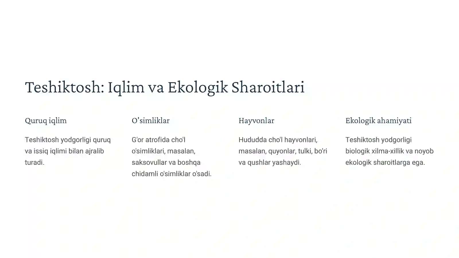Teshiktosh Yodgorligi: O'zbekiston Tarixining Sirlari 4