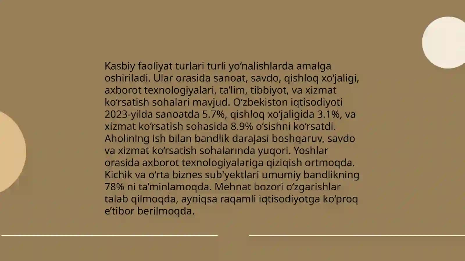 Kasbiy faoliyat va ularni aniqlash 4