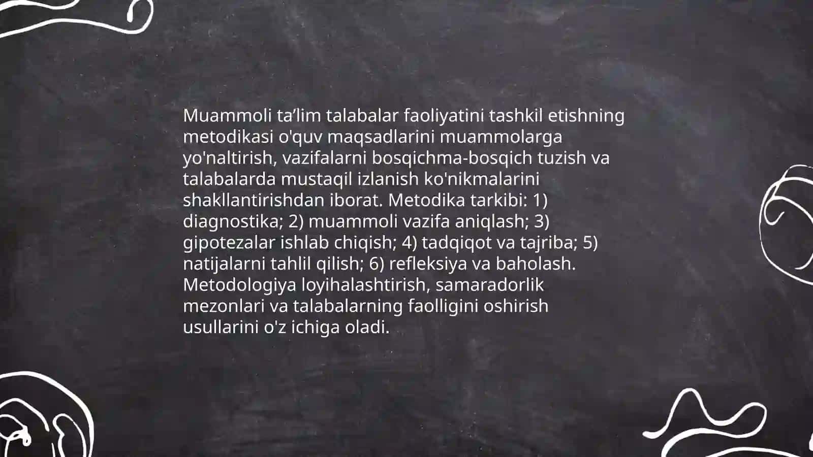 Muammoli ta’limning nazariy asoslari va pedagogik printsiplari 4