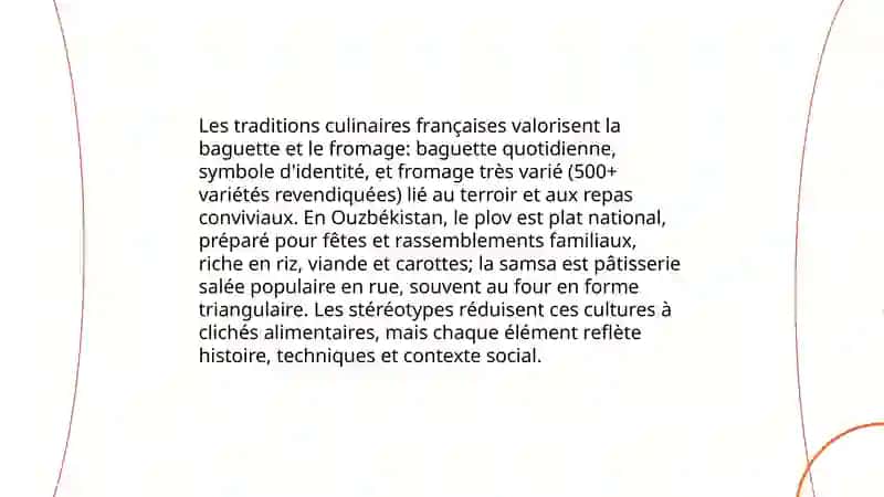 Lan comparaison des traditions francaises et ouzbekes. Les stereotypes 4