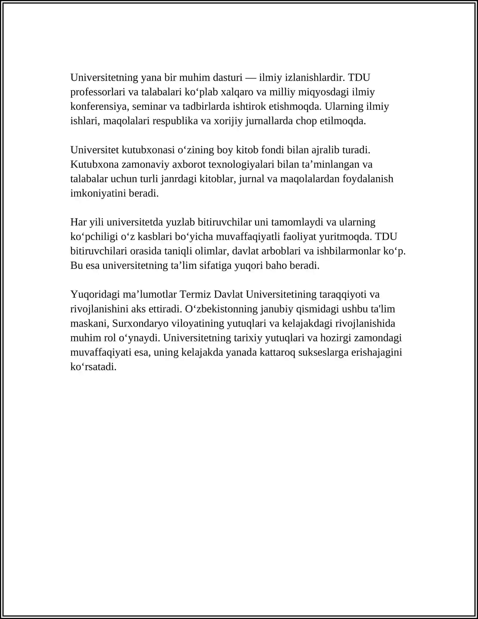 Termiz Davlat Universiteti 4