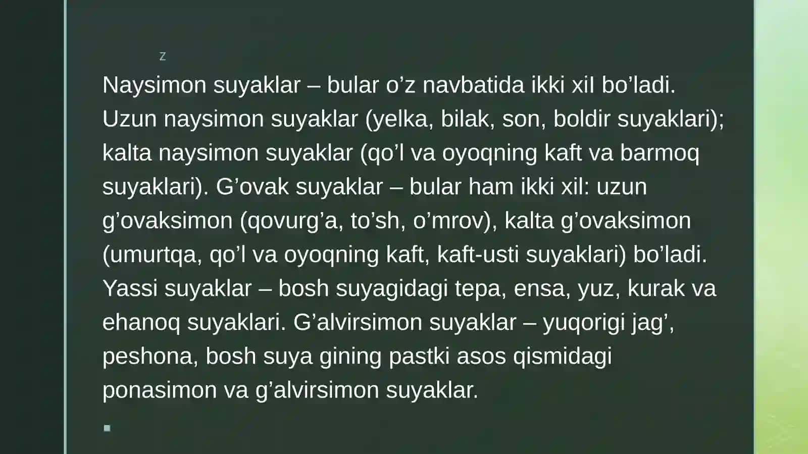 Suyak tizimi 4