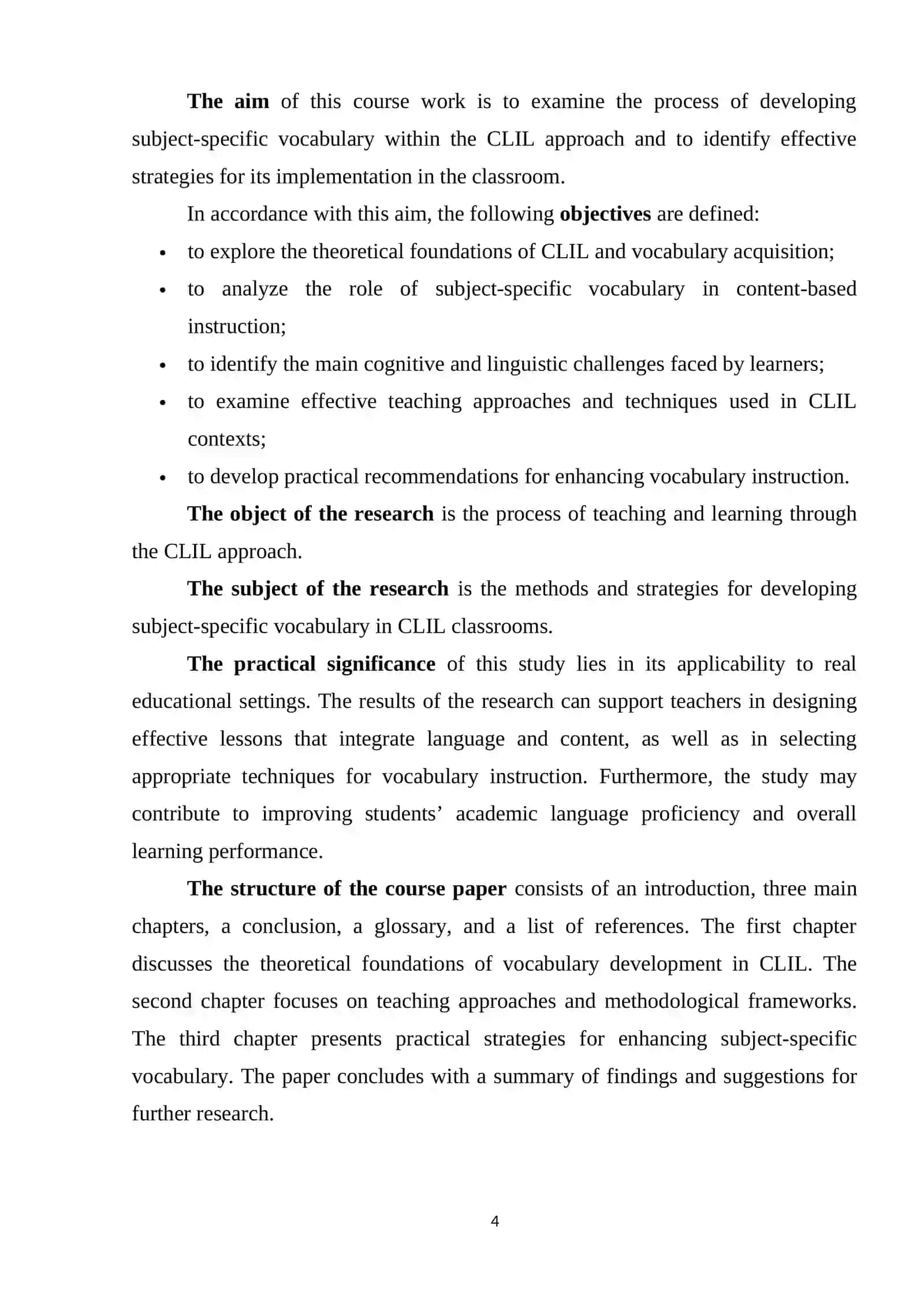 THEORETICAL FOUNDATIONS OF VOCABULARY DEVELOPMENT IN CLIL 4