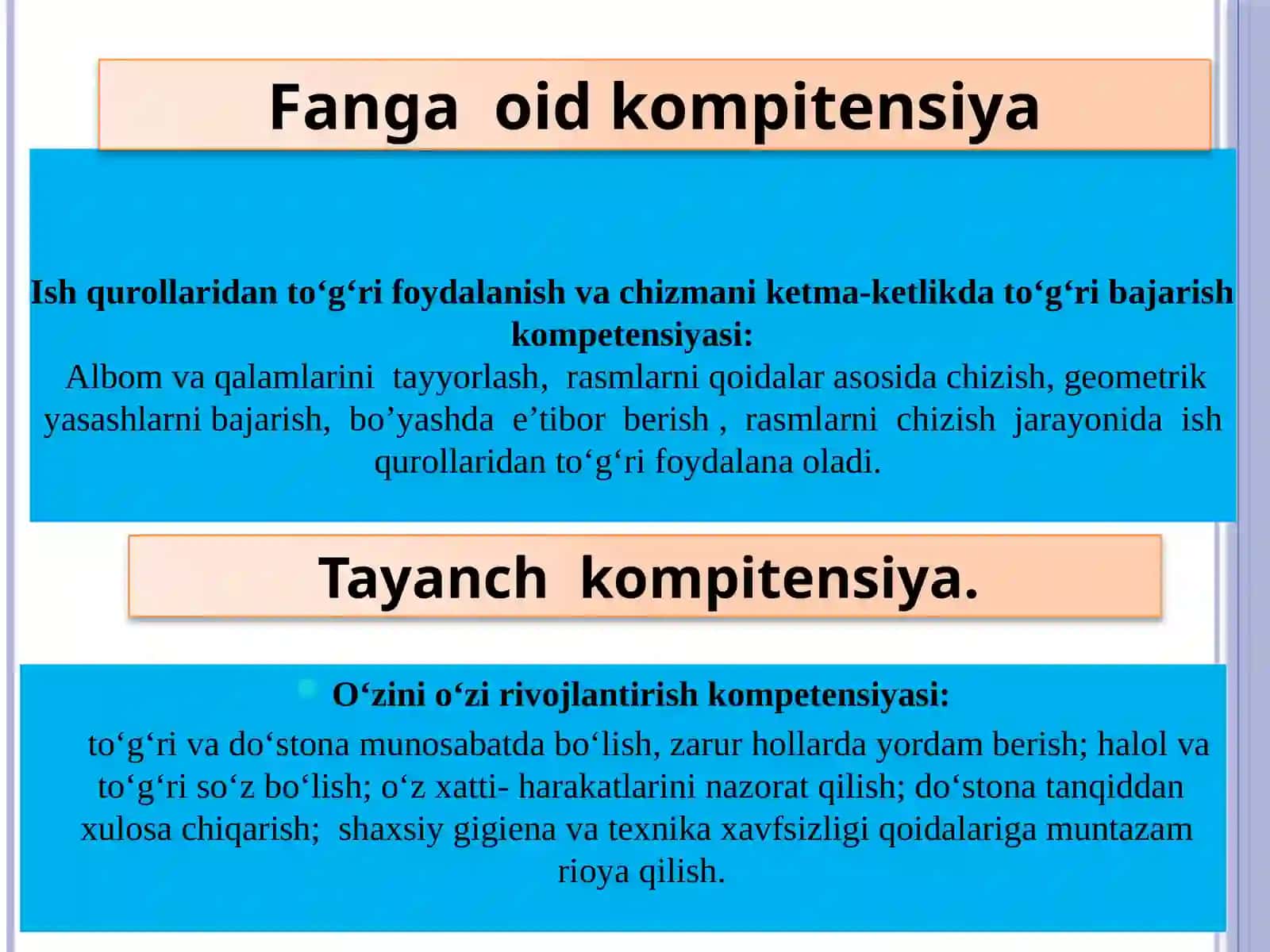 3-sinf Tasviriy san'at Oqshom mavzusida rasm chizish dars ishlanma 4