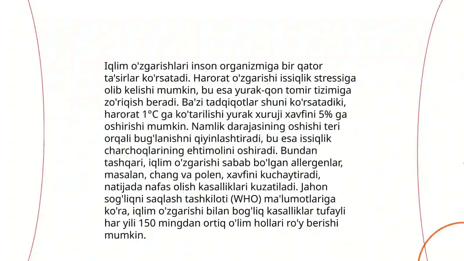 Tabiiy va sun'iy omillar ta'sirida inson organizmida sodir bo'ladigan fiziologik o'zgarishlar 4