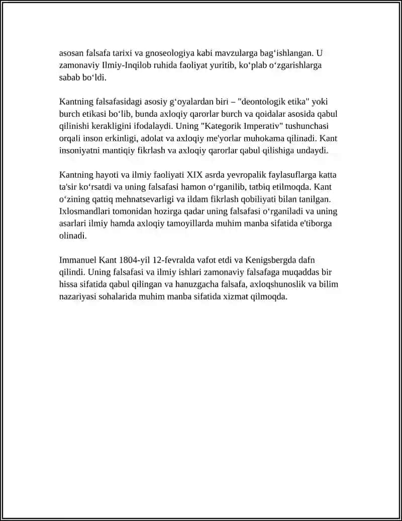 IMMANUEL KANT 4