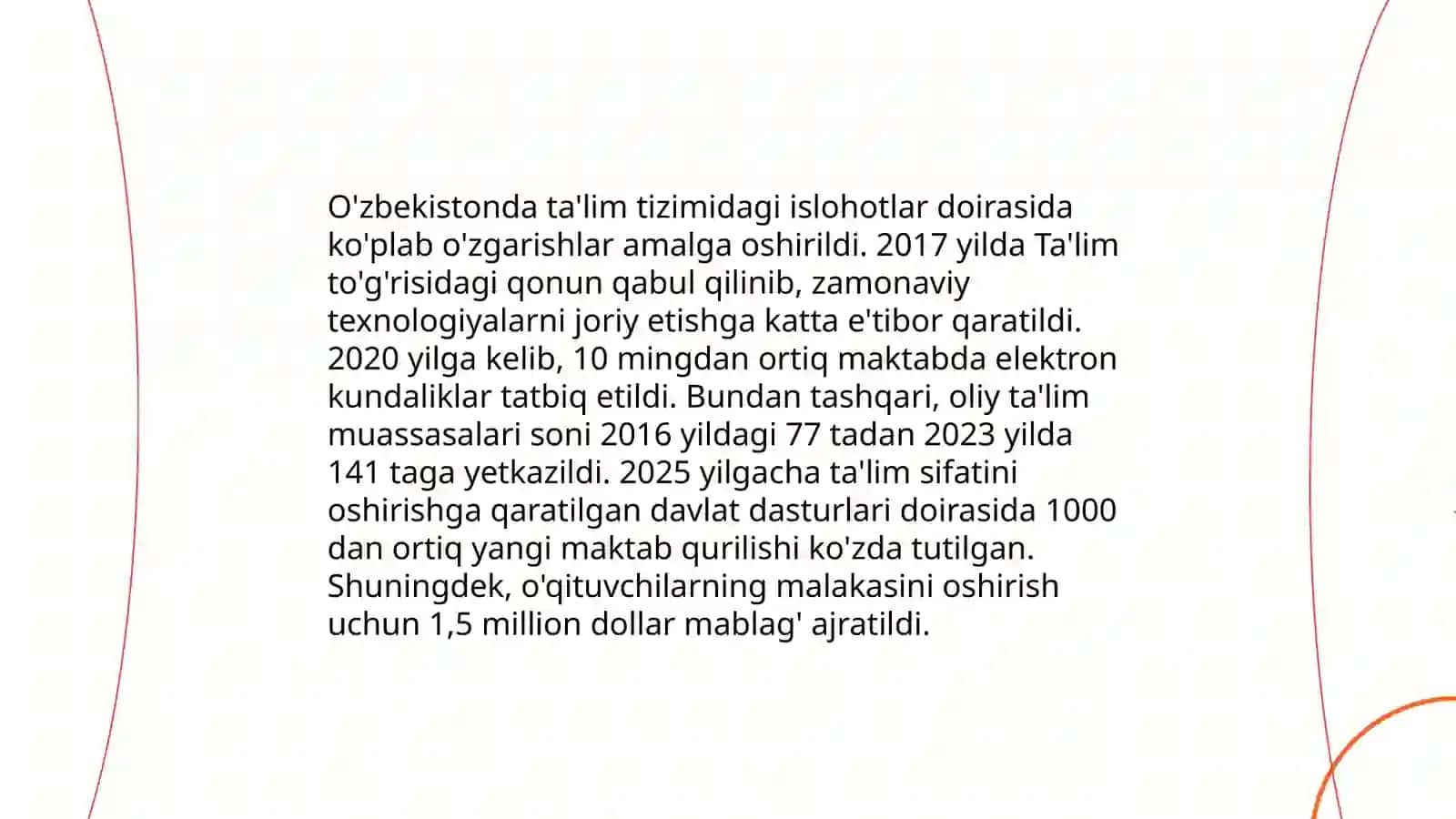 Yangi Oʻzbekistonda amalga oshirilayotgan maʼnaviy oʻzgarishlar 4