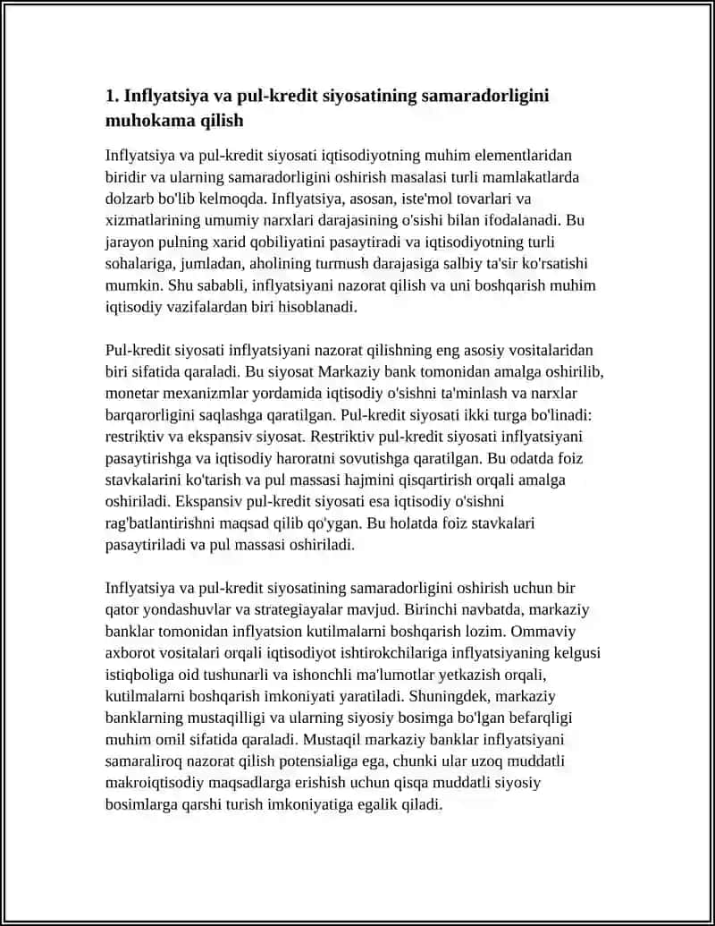 IQTISODIYOTNING DOLZARB MASALARIGA BAG‘ISHLANGAN ILMIY MAQOLALAR USTIDA ISHLASH MUHOKAMALAR VA QIZIQARLI FIKRLAR HAMDA FOYDALI YECHIMLAR 4