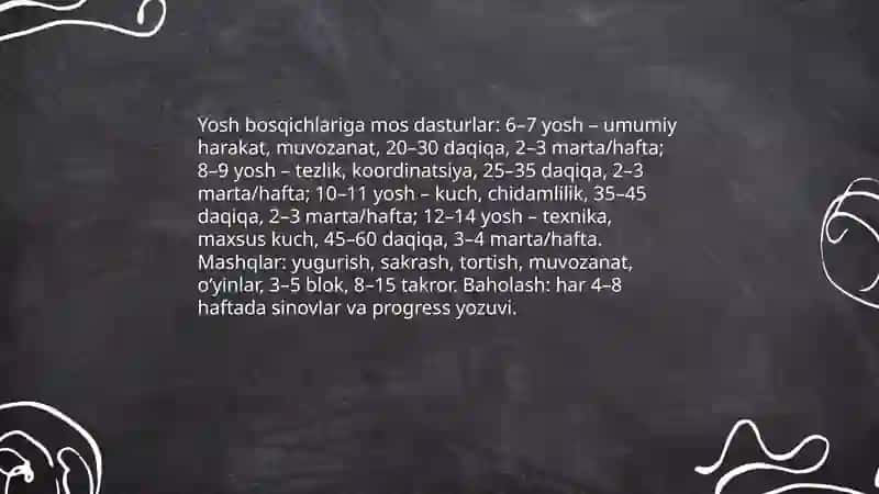 Harakat qobiliyatlarini rivojlantirishga yonaltirilgan maktaab oquvchilarining jismoniy tarbiya texnalogiyasi 4