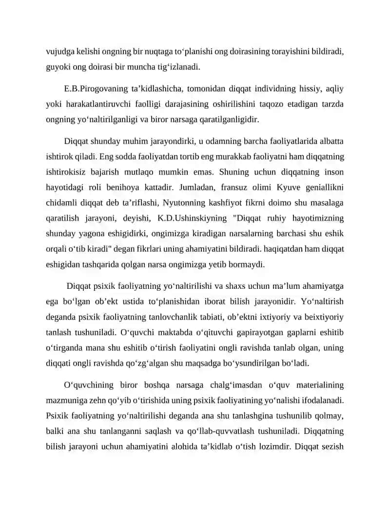 Umumiy Psixologiya Fanidan REFERAT 4