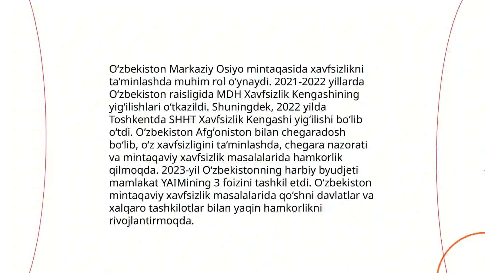 O‘zbekistonnning Markaziy Osiyoda qoshni davlatlar bilan diplomatik munosabatlari 4