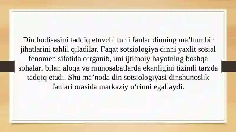 Dinlarni tadqiq etish metodologiyasi: tipologik, qiyosiy, tarkibiy-funksional, genetik tahlil (TAQDIMOT) 4