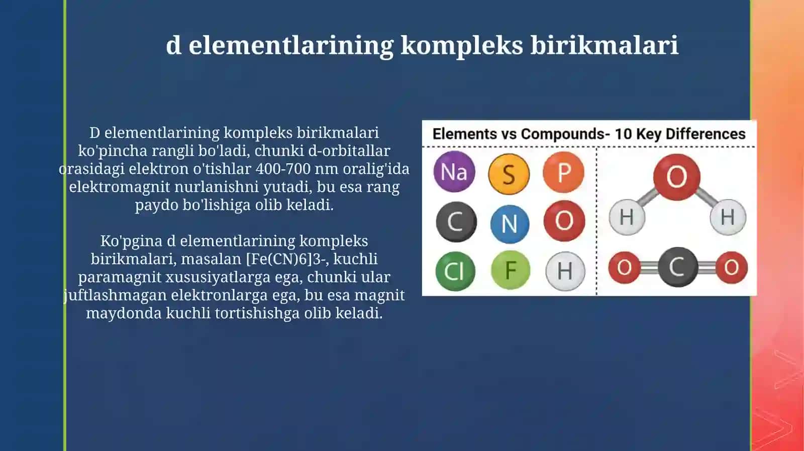 S va p elementlarining kompleks birikmalari 4