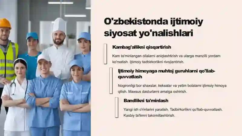 Adolatli ijtimoiy siyosat yuritish, inson kapitalini rivojlantirish 4