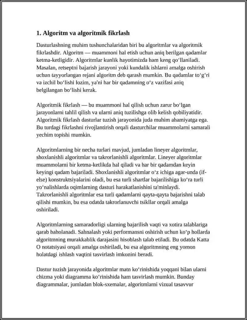 DASTURLASH TUSHUNCHASIGA DOIR BO‘LGAN TUSHUNCHALARDAN KLASTER TUZING VA ULARNI IZOHLANG 4