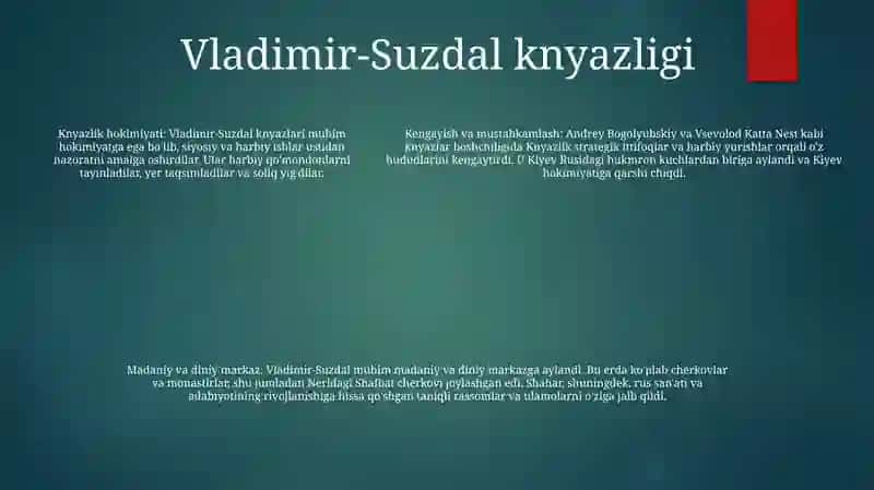 11-15 Asrlarda Rus Knyazliklari 4