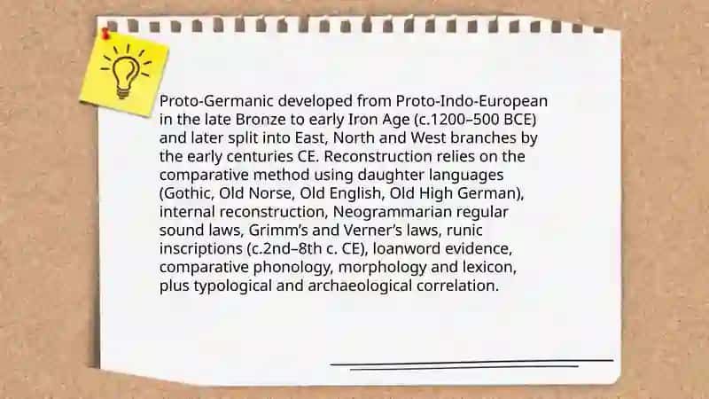 General information about Germanic languages 4