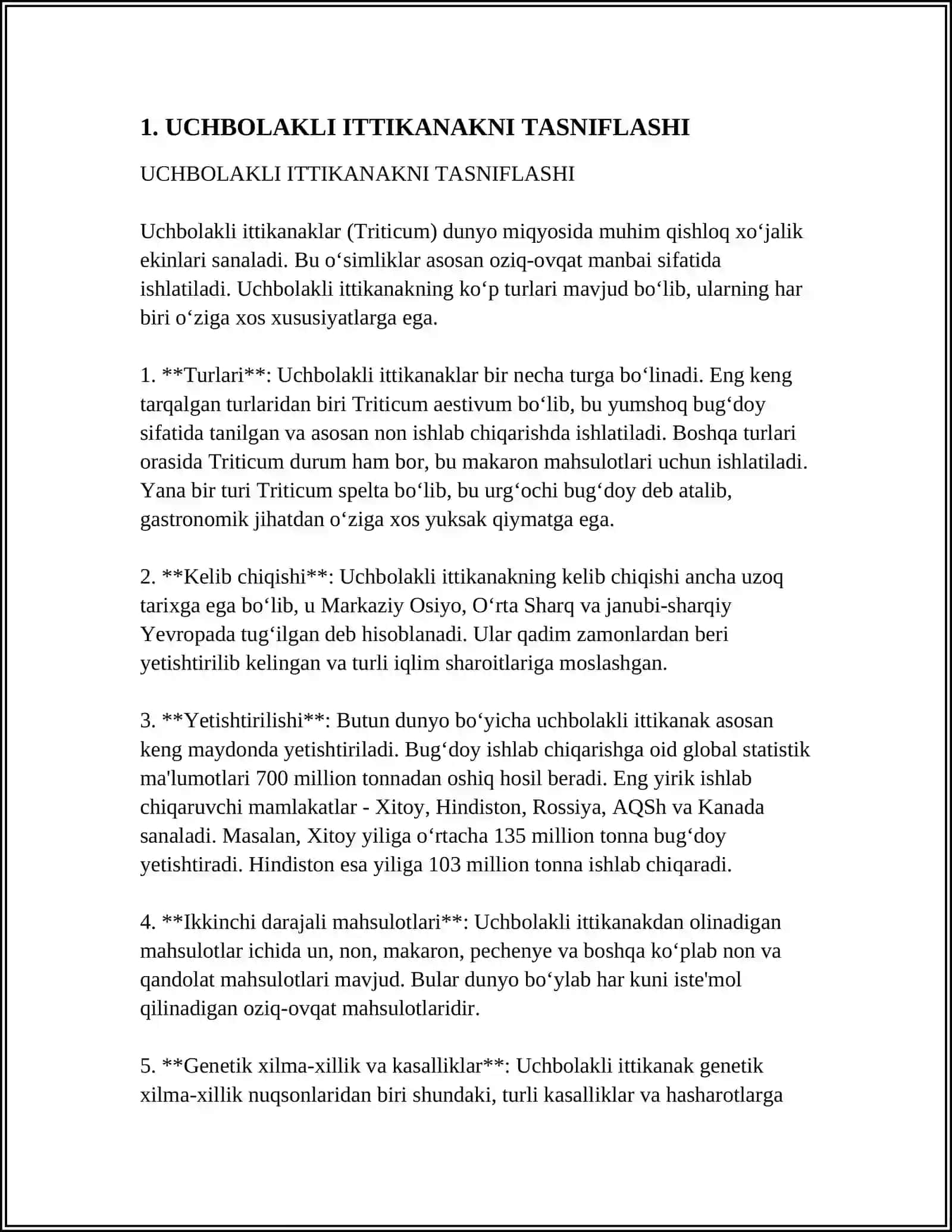UCH BOLAKLI ITTIKANAK (BIDENS TRIPARTITA L.) TURINING SISTEMATIKASI, TARQALISHI, EKOLOGIYASI VA TIBBIYOTDA QOLLANILISHINI TAVSIFLANG 4