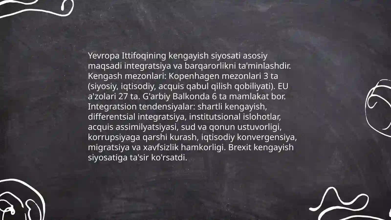 Yevropa ittifoqi doirasidagi integratsion jarayonlarning rivojlanish tendensiyalari 4
