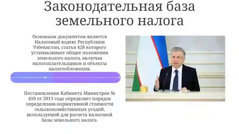 Земельный налог в Узбекистане: Обзор и законодательная база 4