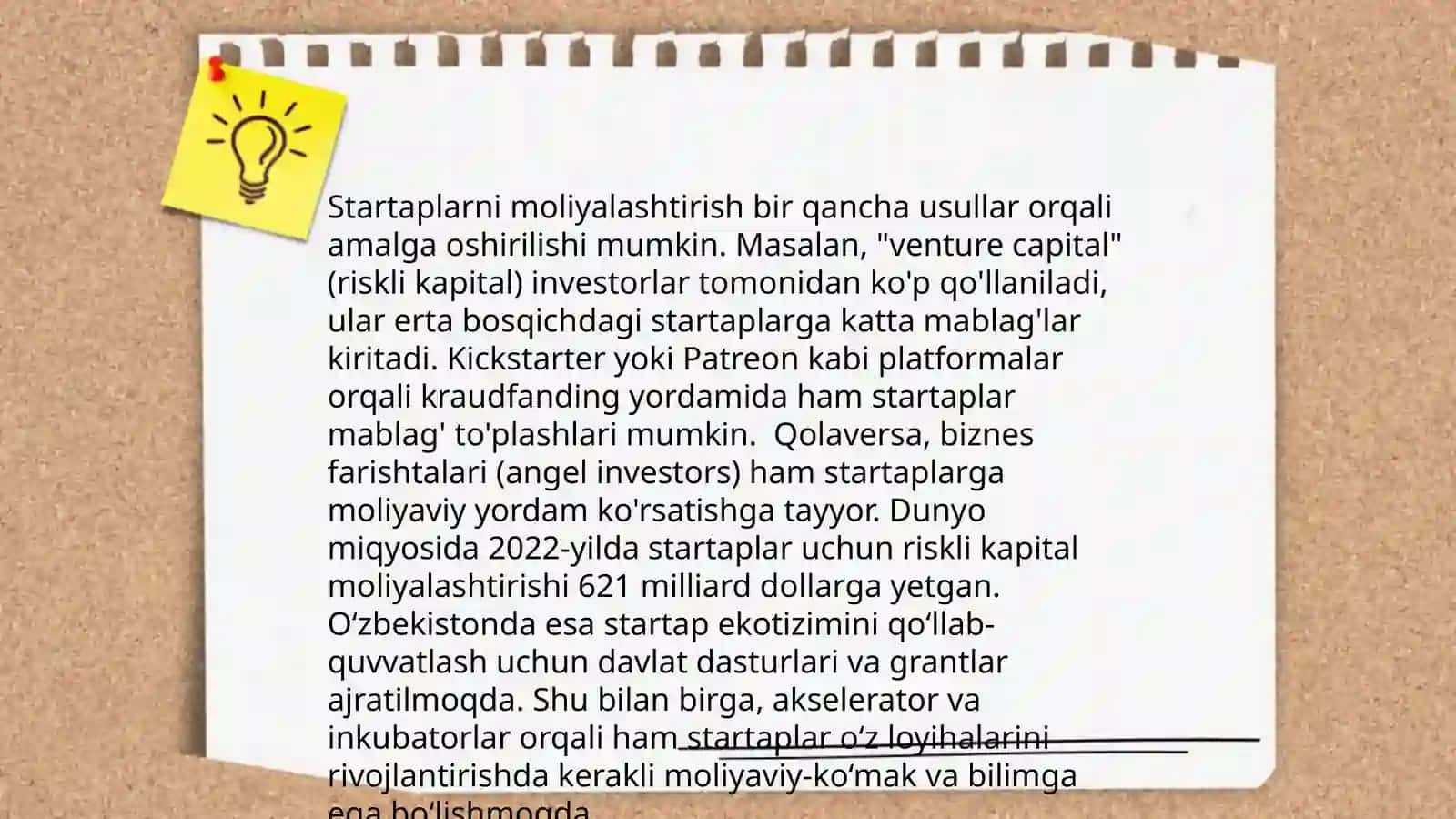 Tadbirkor kapitali va moliya manbalari 4