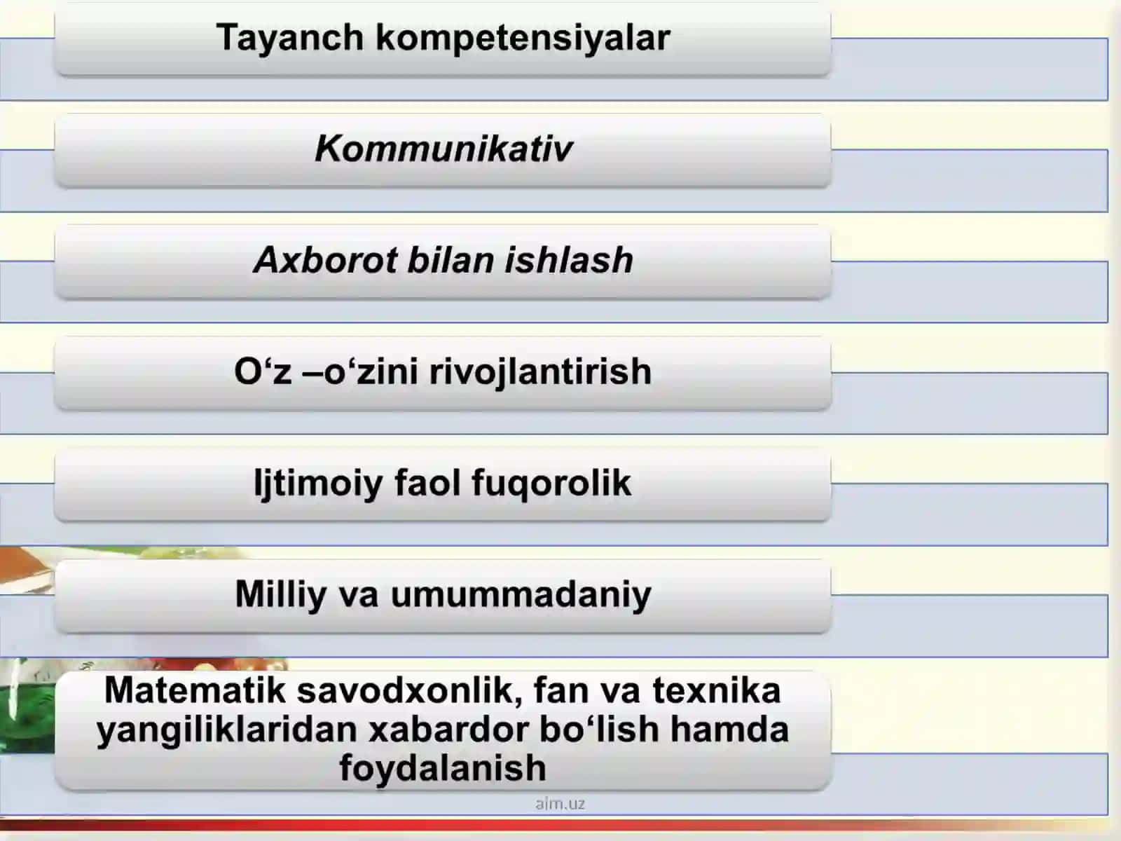 Umumta’lim maktablarida kimyo fanini o‘qitish mazmunidagi o‘zgarishlar 4
