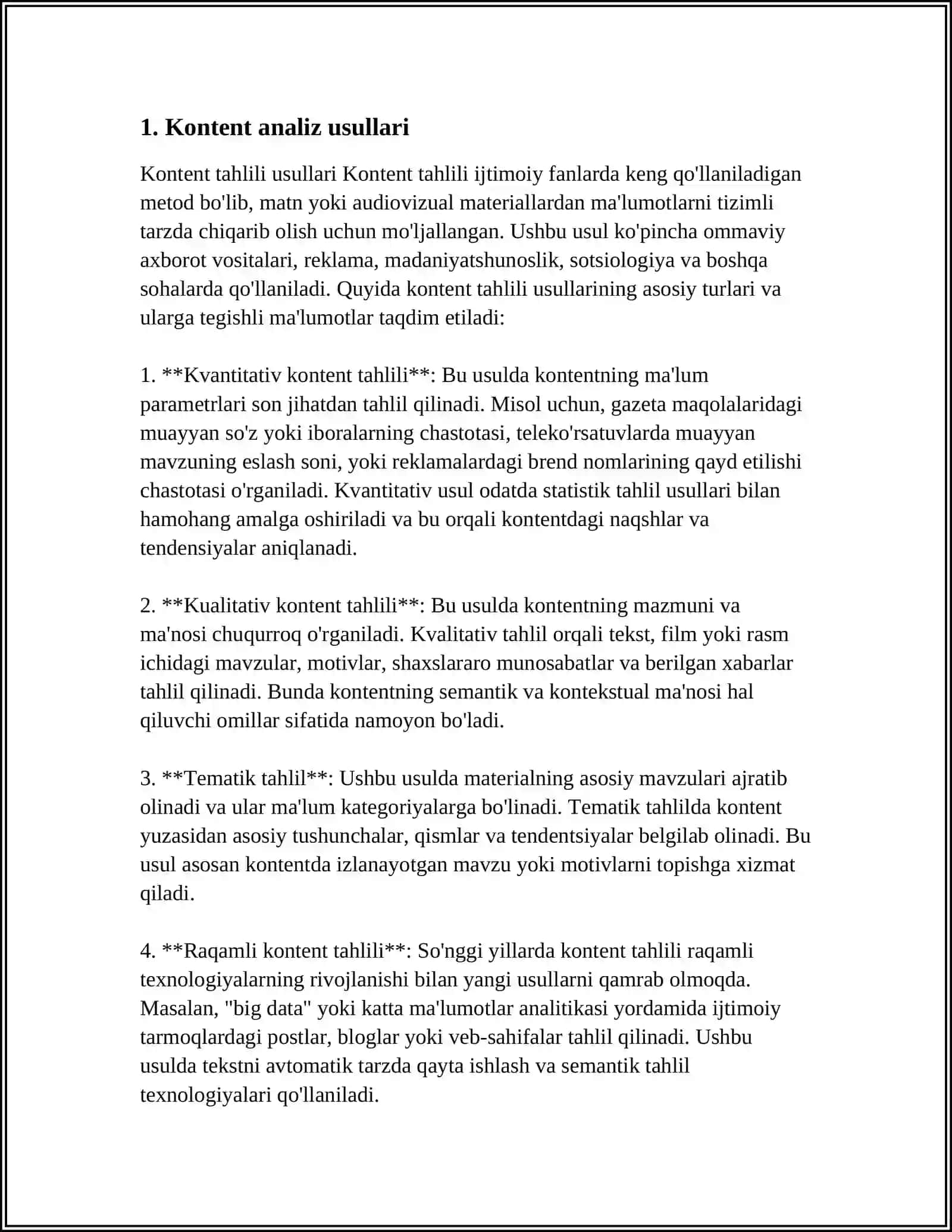 PSIXOLOGIK HODISALARNI KONTENT ANALIZ USULI ORQALI TEKSHIRISH 4