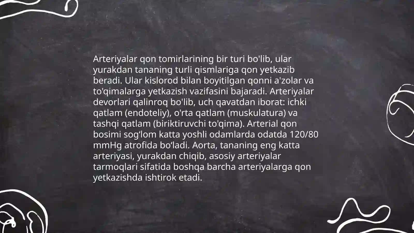 Arteriyalarning tarqalish qonuniyatlari 4