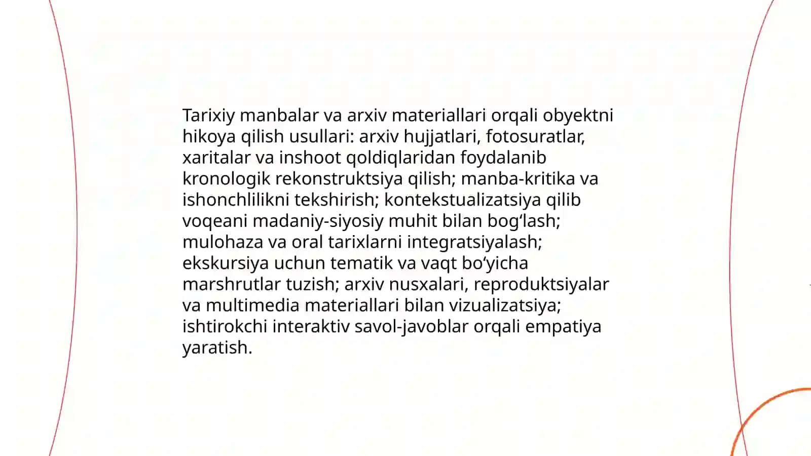 Turizm sohasida ekskursiya xizmati obyektlalarni hikoya qilish usullari 4