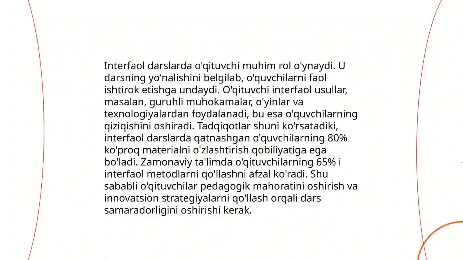 O'qitishning interfaol modeli 4