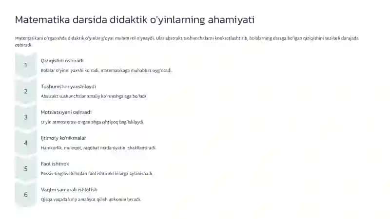 Boshlang'ich sinflarda didaktik o'yinlar va ularning ahamiyati 4