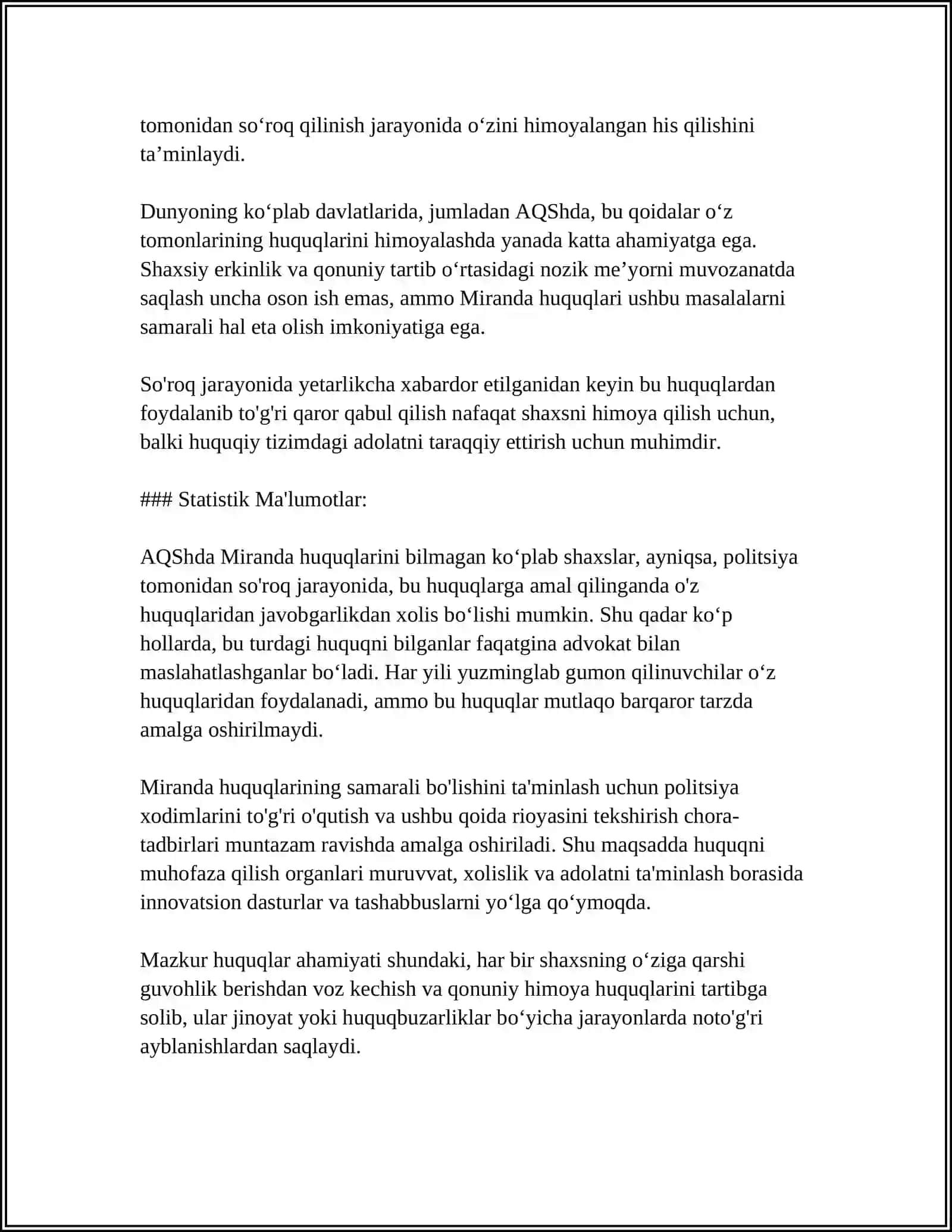 YANGI TAHRIRDAGI KONSTITUTSIYADA MIRANDA HUQUQINING IFODALANISHI 4