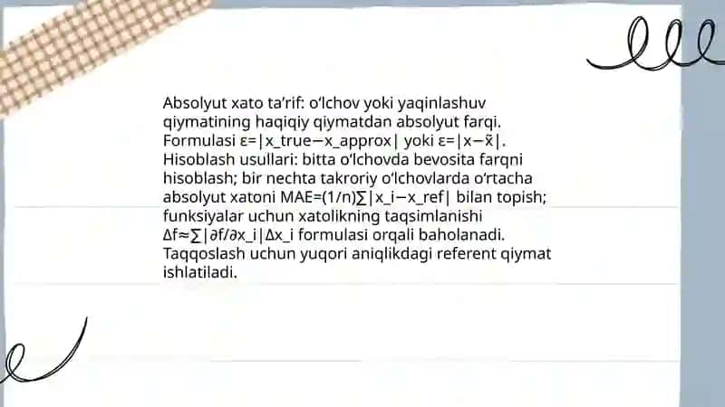 Taqribiy hisob, absolyut va nisbiy xato sonlarni yaxlitlash usullari 4