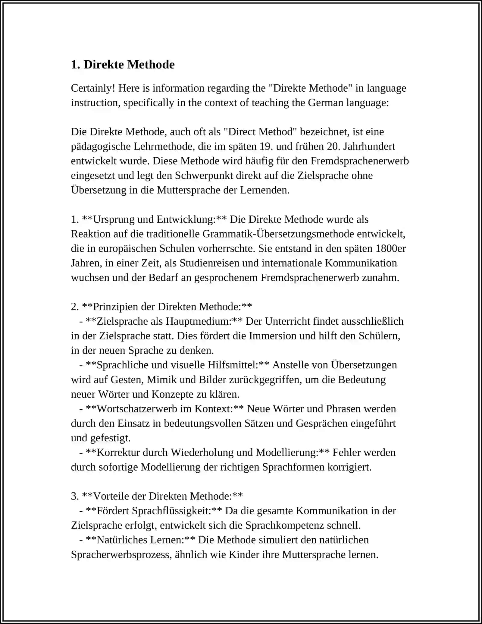 Direkte Methode 4