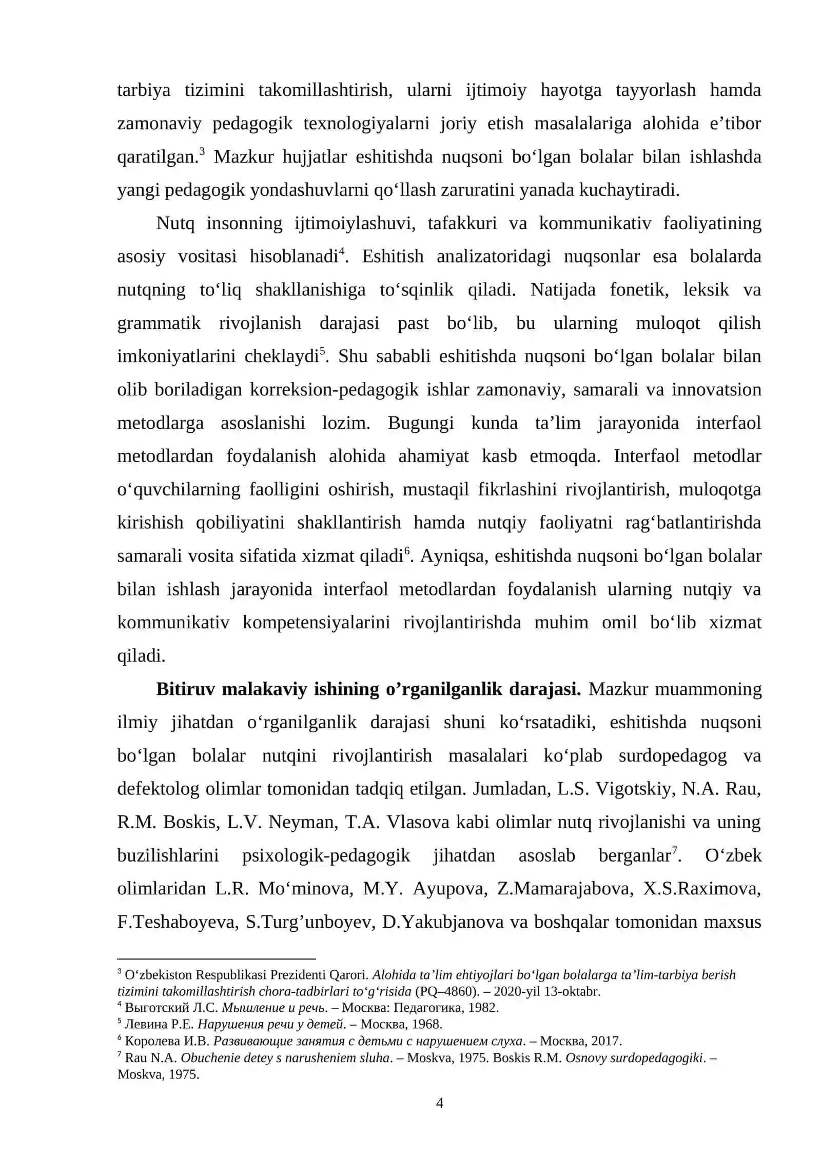 Eshitishida nuqsoni bo’lgan bolalarning nutqini rivojlantirishda interfaol metodlar 4