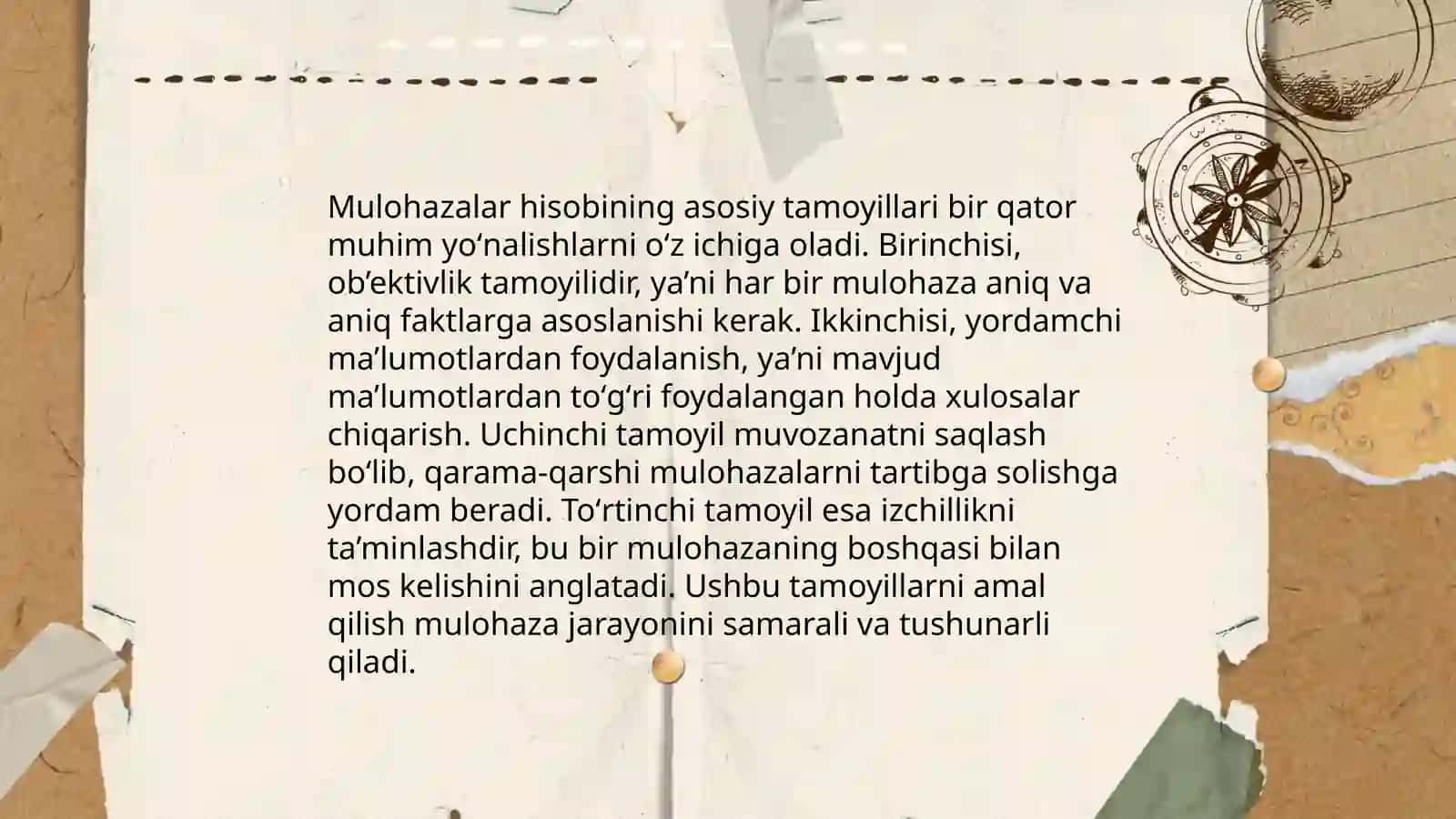 Formal aksiomatik nazariya mulohazalar hisobi 4