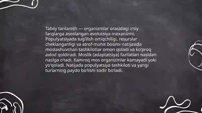 Charliz Darvin evolutsion nazariyasi 4