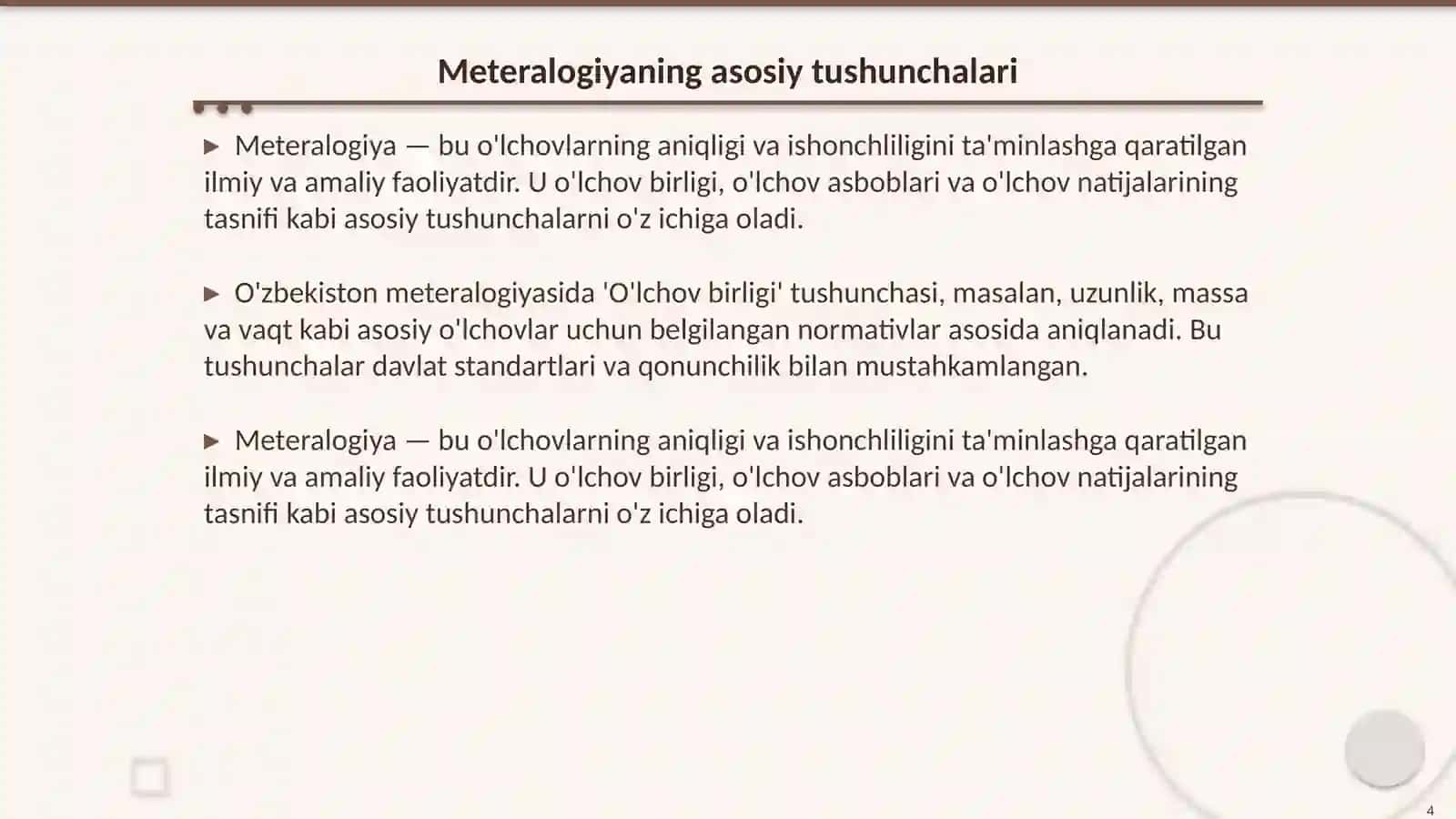 O'zbekiston Respublikasida meteralogiyaning huquqiy asoslari 4