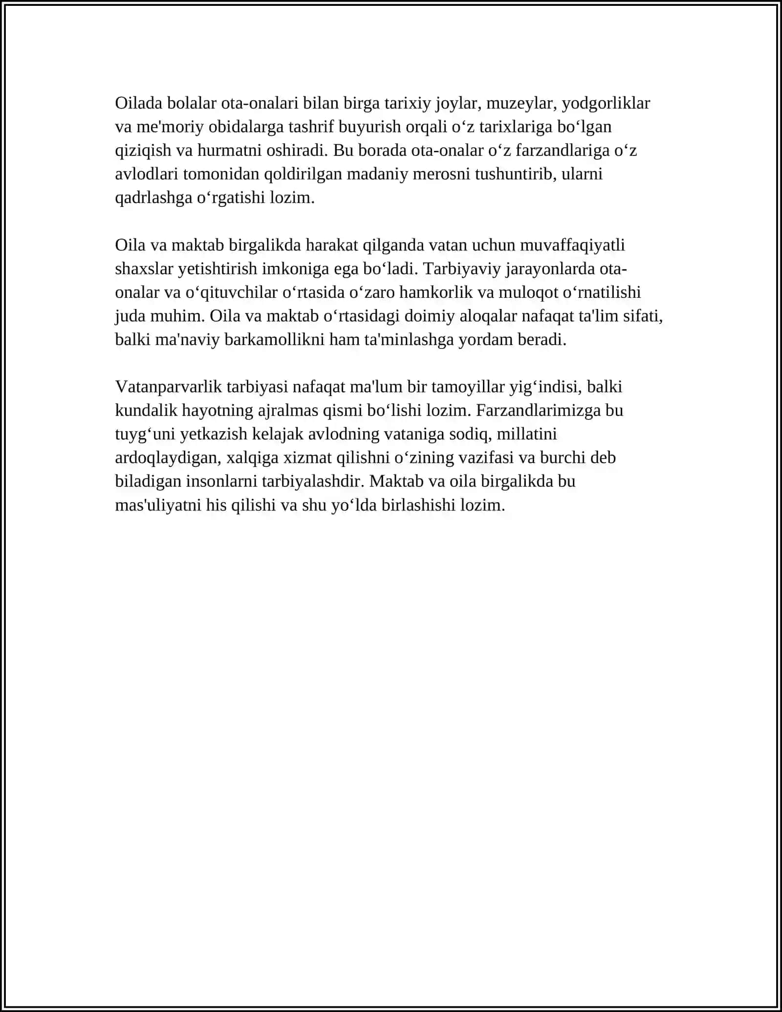 VATAN UCHUN MILLAT UCHUN XALQ UCHUN 4