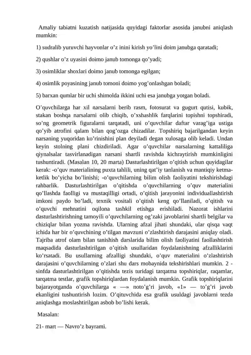 Boshlang`ich sinflarda tabiiy fanlarni o`qitishda innovatsion yondashuv 4